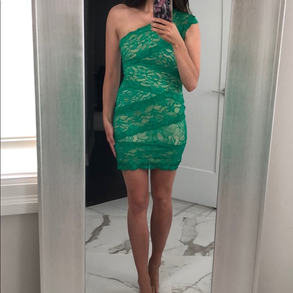 BEBE | Lace bodycon dress - Picture 1 of 3